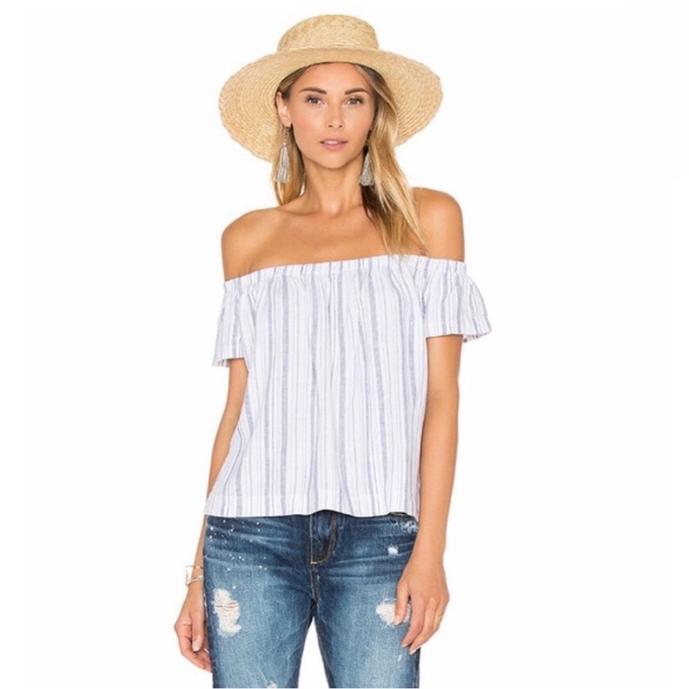 Cloth & Stone striped off-the-shoulder top